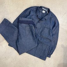 画像2: -NECESSARY or UNNECESSARY- TETSU TOP & PANTS (INDIGO) (2)