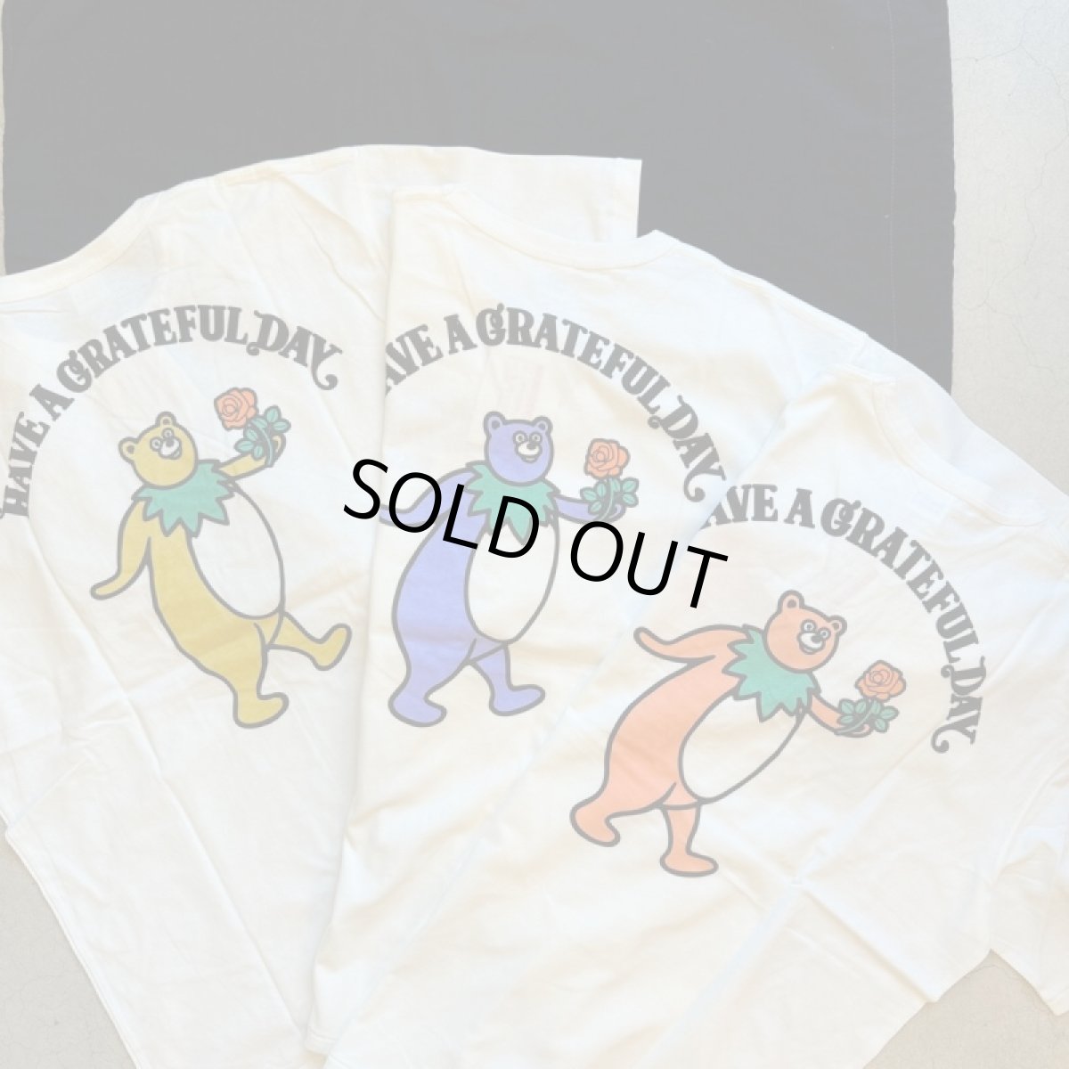 画像1: -HAVE A GRATEFUL DAY- S/S T-SHIRT -BEAR- (1)