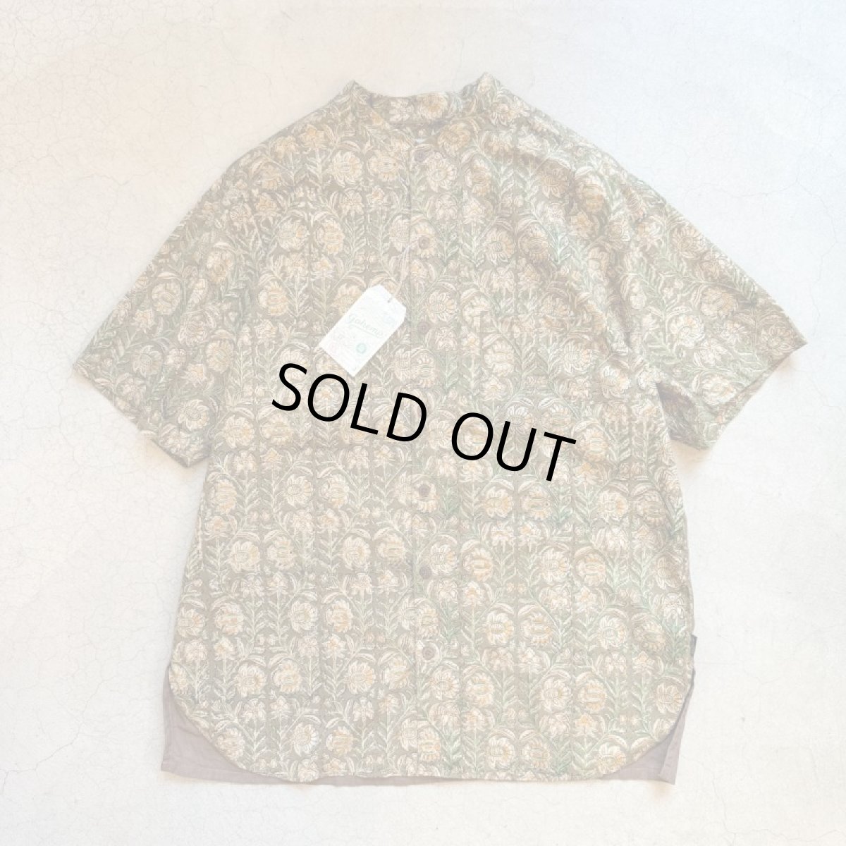 画像5: -GOHEMP ゴーヘンプ- NO COLLAR SHORT SLEEVE SHIRTS (5)