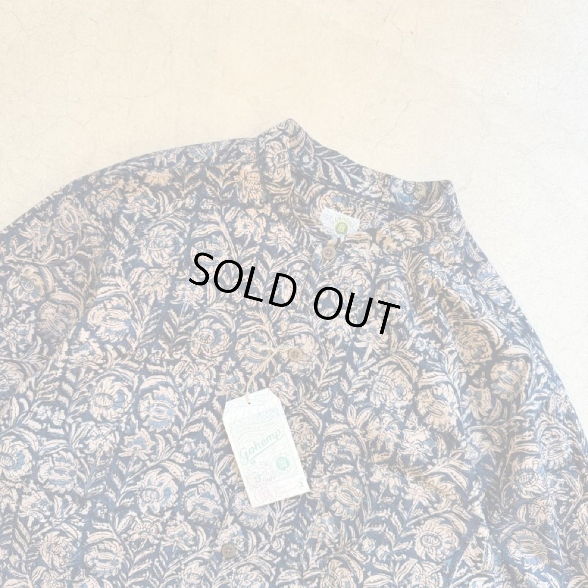 画像15: -GOHEMP ゴーヘンプ- NO COLLAR SHORT SLEEVE SHIRTS (15)