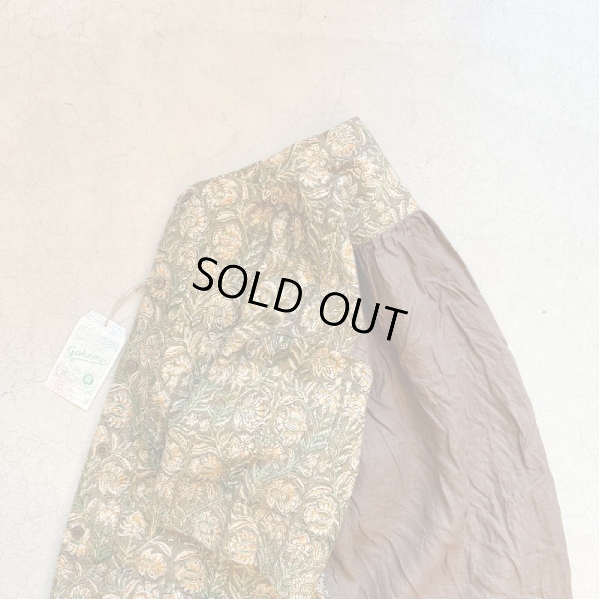 画像9: -GOHEMP ゴーヘンプ- NO COLLAR SHORT SLEEVE SHIRTS (9)