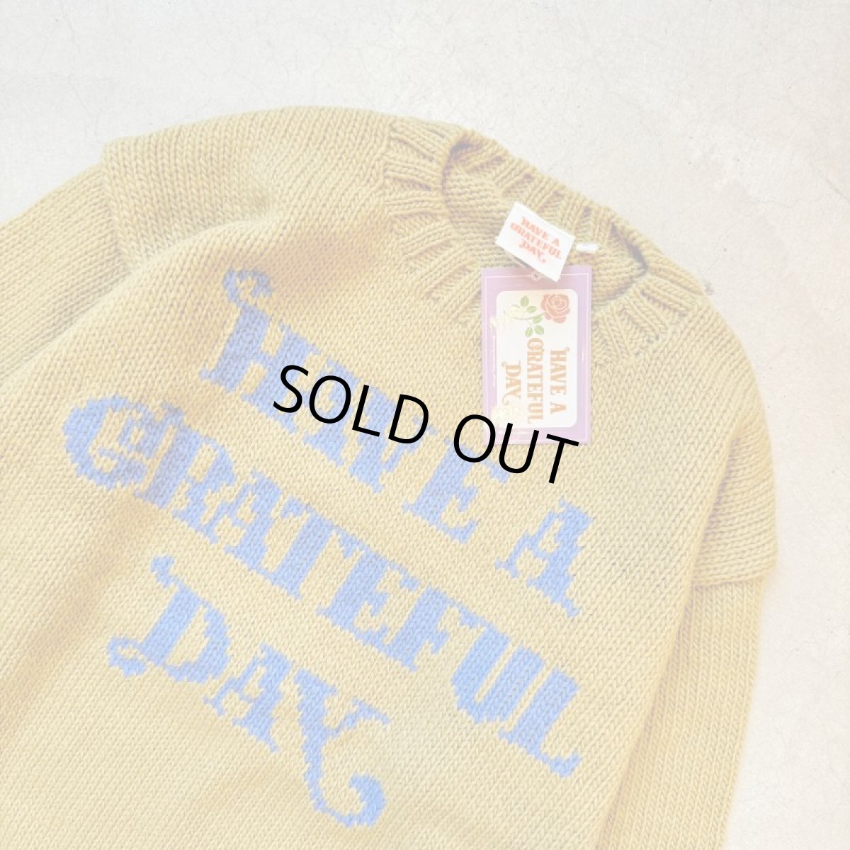 画像8: -HAVE A GRATEFUL DAY- WOOL KNIT CREW (8)