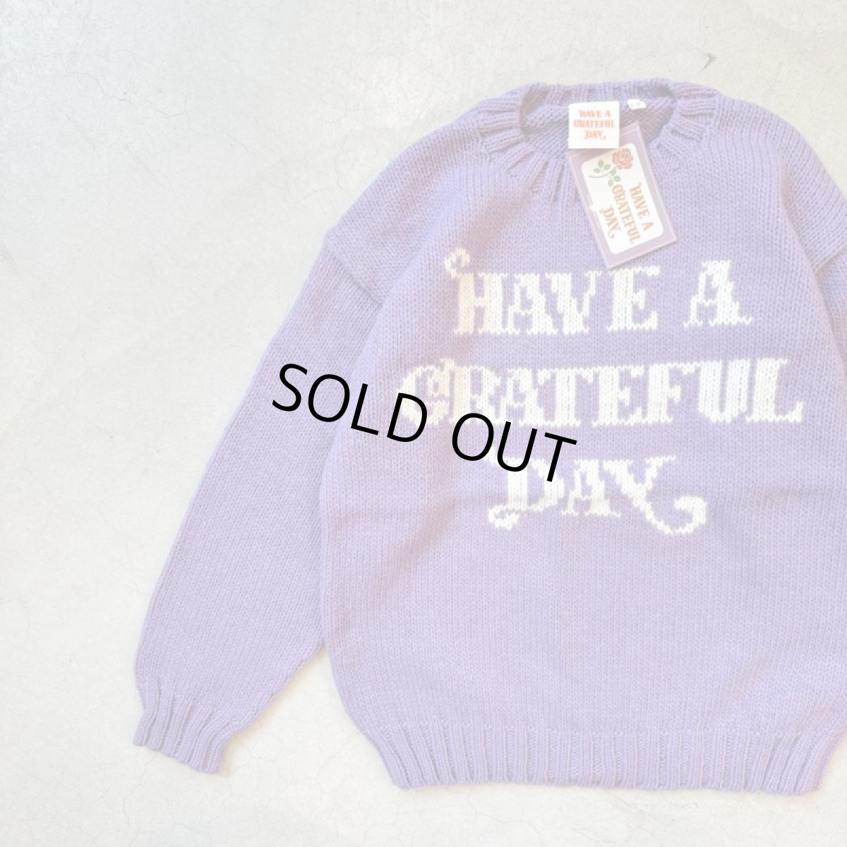 画像10: -HAVE A GRATEFUL DAY- WOOL KNIT CREW (10)