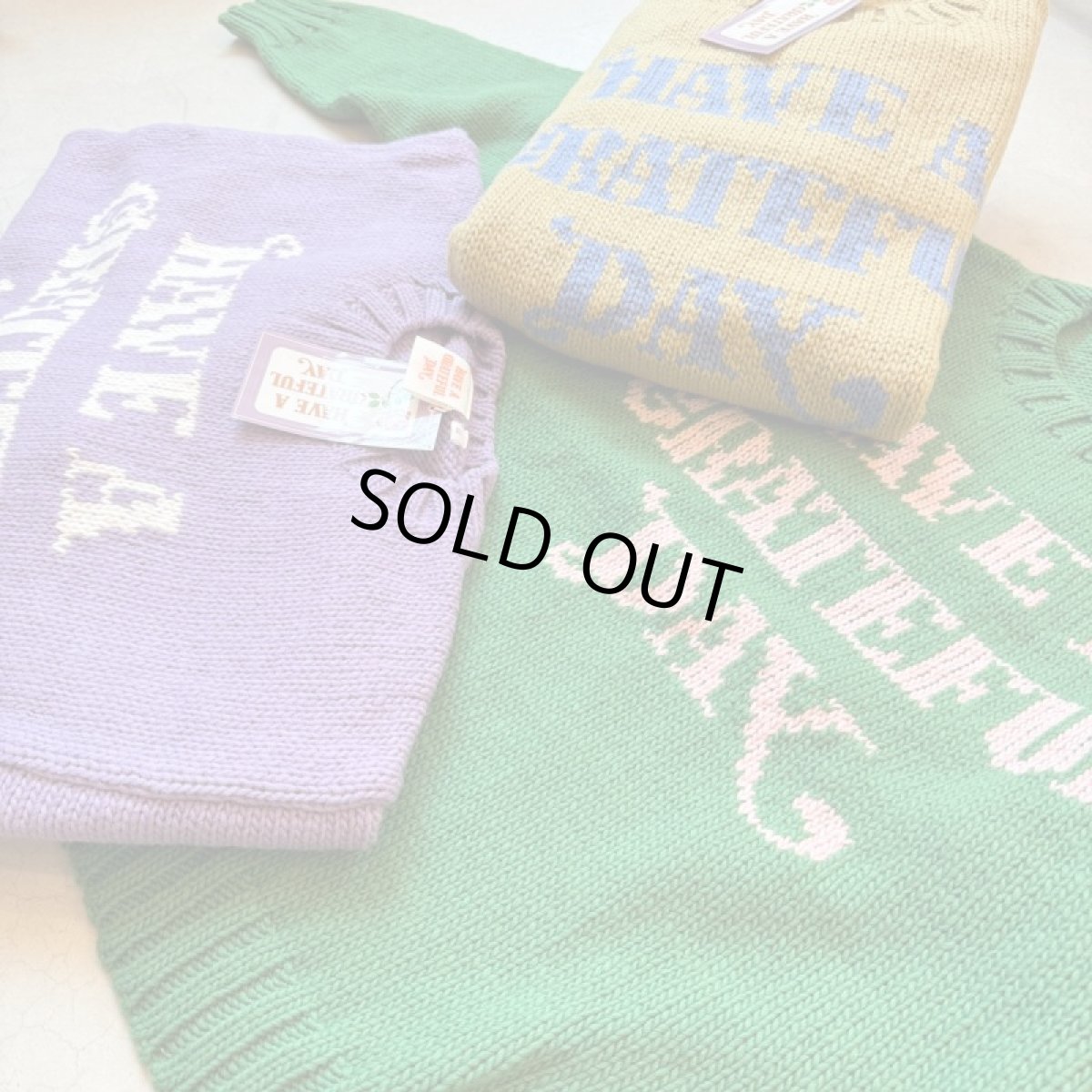 画像3: -HAVE A GRATEFUL DAY- WOOL KNIT CREW (3)