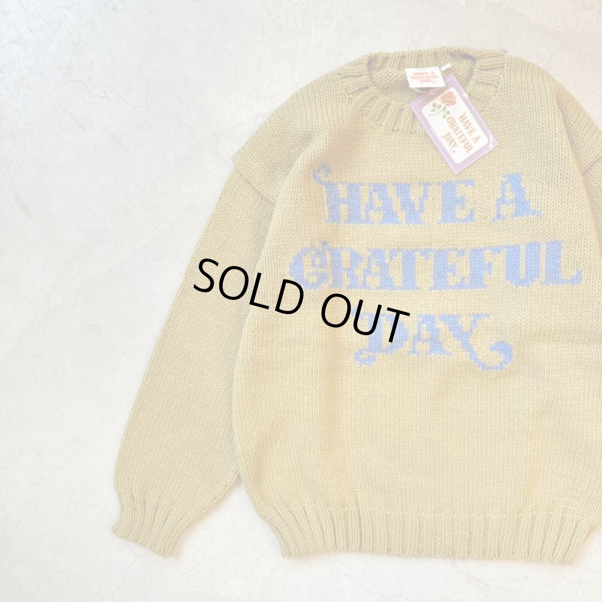 画像7: -HAVE A GRATEFUL DAY- WOOL KNIT CREW (7)