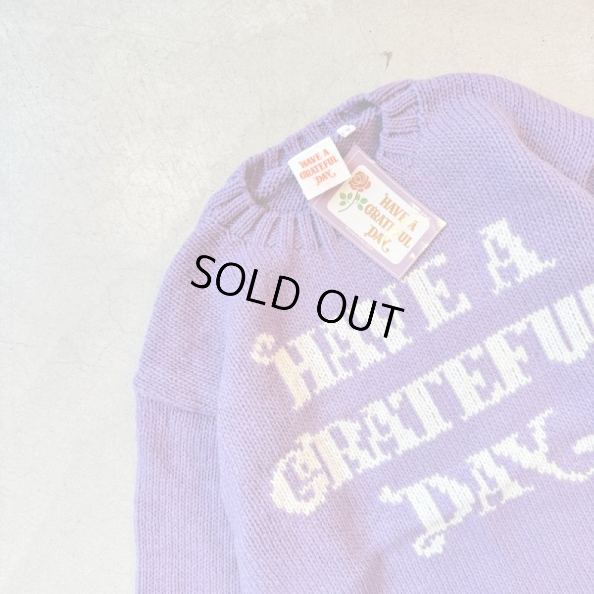 画像11: -HAVE A GRATEFUL DAY- WOOL KNIT CREW (11)