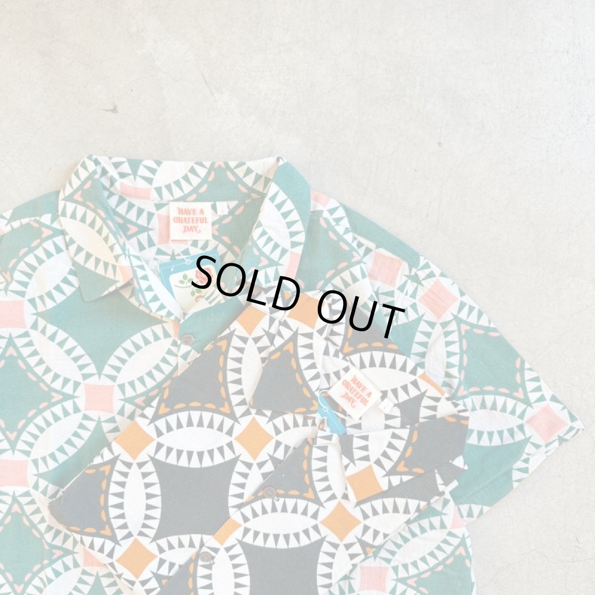 画像2: -HAVE A GRATEFUL DAY- OPEN COLLAR S/S SHIRT (2)