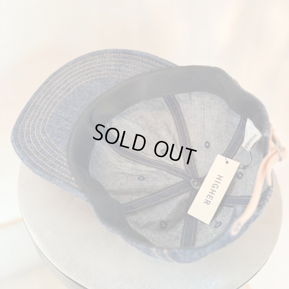 画像6: -HIGHER-  10oz SELVEDGE DENIM CAP (6)