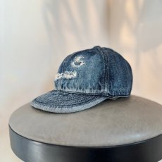 画像3: -HIGHER-  SELVEDGE DENIM CAP USED DAMAGE ver. (3)