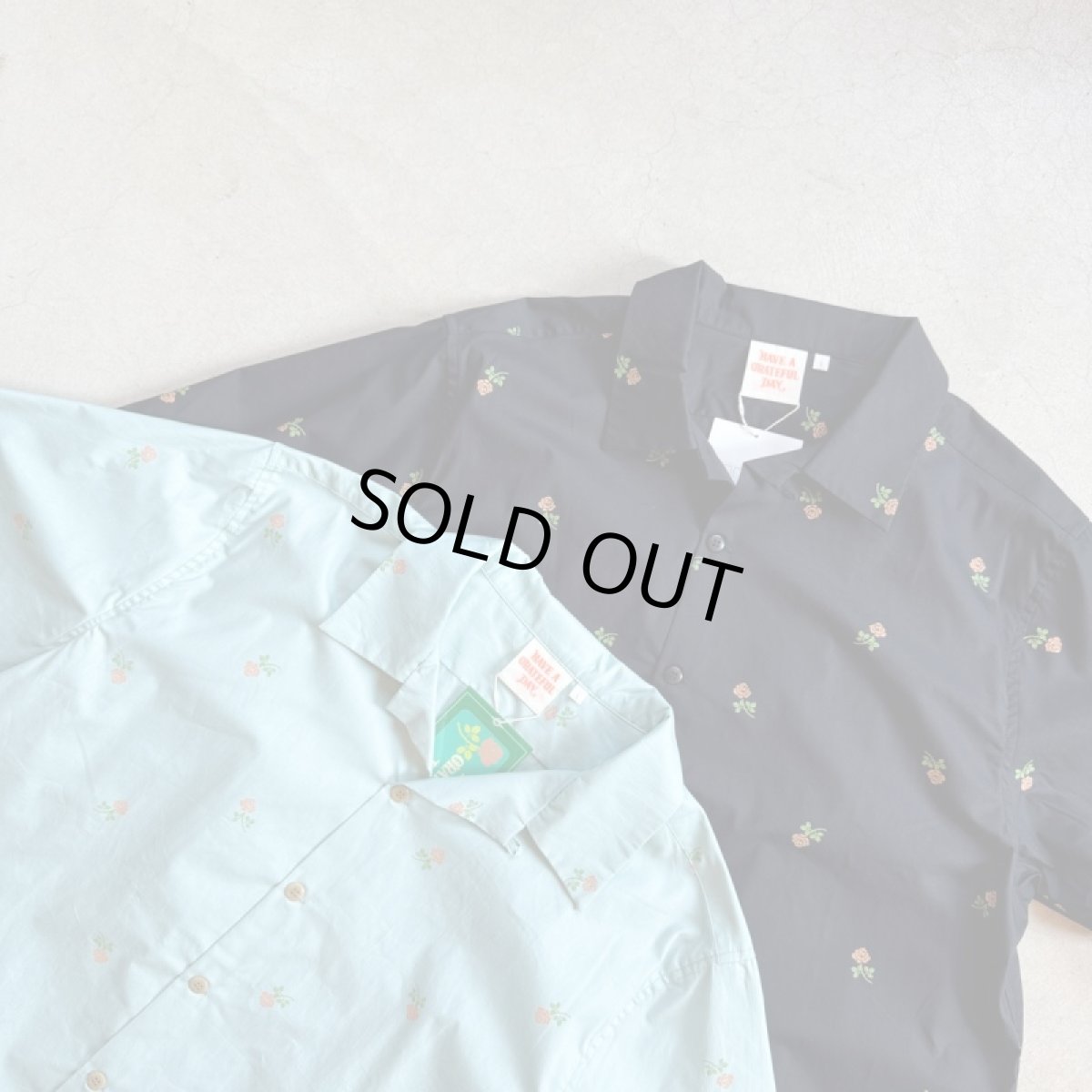 画像2: -HAVE A GRATEFUL DAY- OPEN COLLAR S/S SHIRT (2)