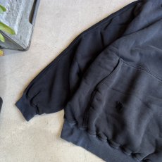 画像4: "A.D.A.N" D/S HOODED PF SWEAT SHIRT BLACK (4)
