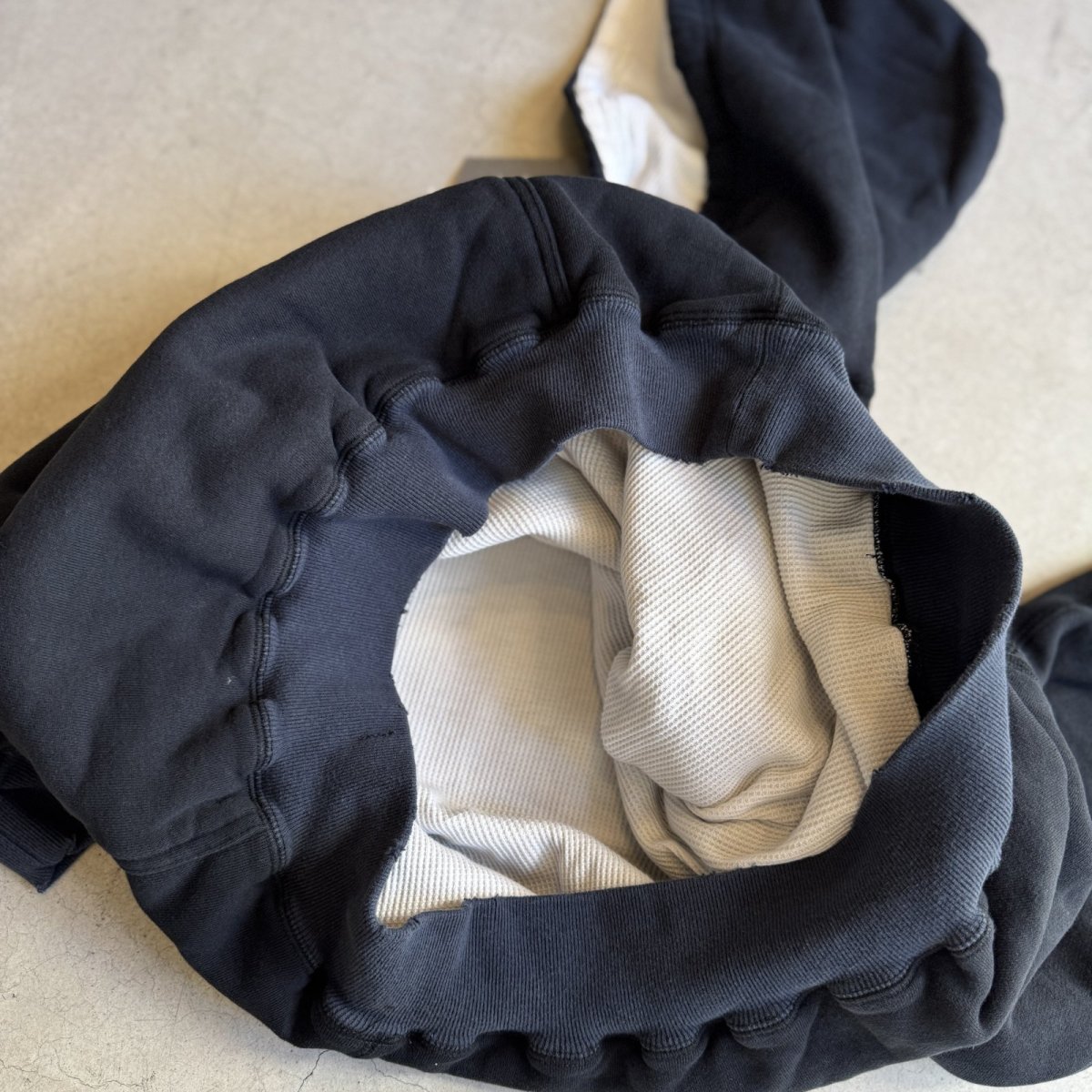 画像6: "A.D.A.N" D/S HOODED PF SWEAT SHIRT BLACK (6)