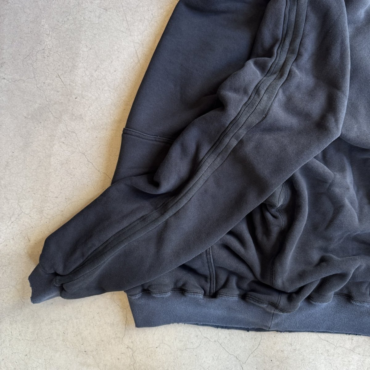 画像9: "A.D.A.N" D/S HOODED PF SWEAT SHIRT BLACK (9)