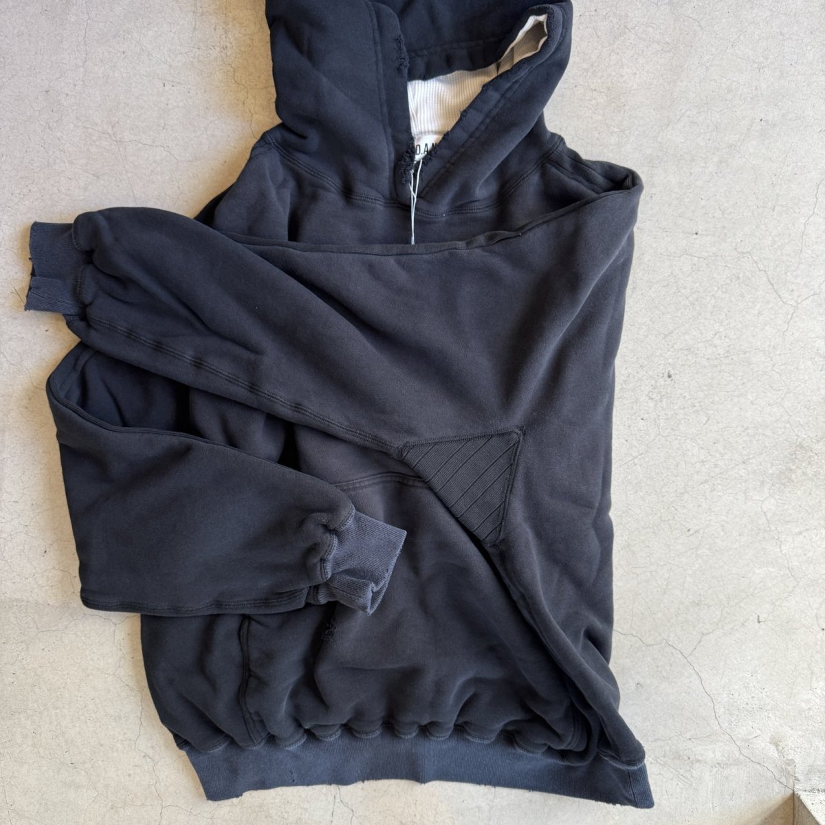 画像10: "A.D.A.N" D/S HOODED PF SWEAT SHIRT BLACK (10)