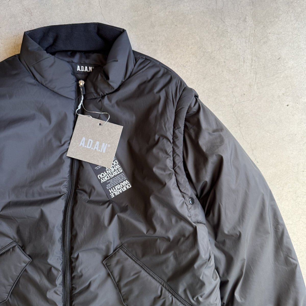 画像4: "A.D.A.N" CONVERTIBLE PUFF JACKET (4)