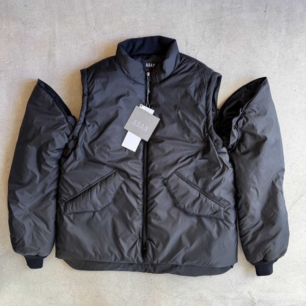 画像1: "A.D.A.N" CONVERTIBLE PUFF JACKET (1)