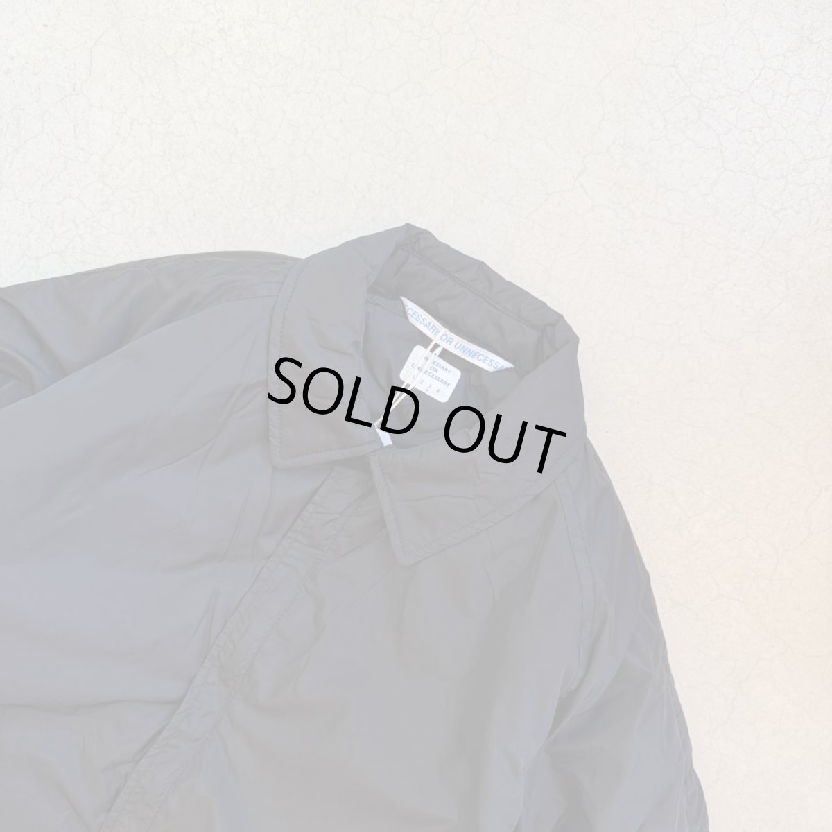 画像3: -NECESSARY or UNNECESSARY- ZIP COAT "BLACK" (3)