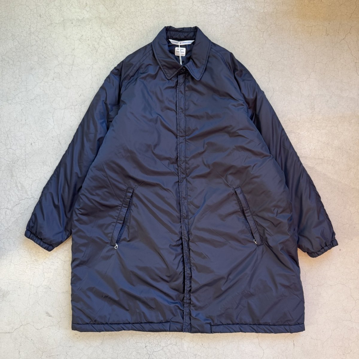 画像1: -NECESSARY or UNNECESSARY- ZIP COAT "NAVY" (1)