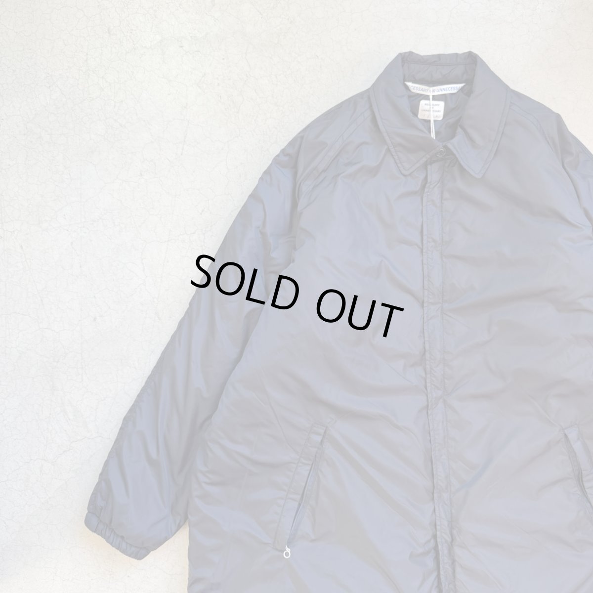 画像2: -NECESSARY or UNNECESSARY- ZIP COAT "NAVY" (2)
