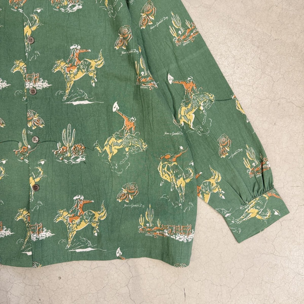 画像4: -HAVE A GRATEFUL DAY- OPEN COLLAR L/S SHIRT & AMPLE EASY PANTS (4)