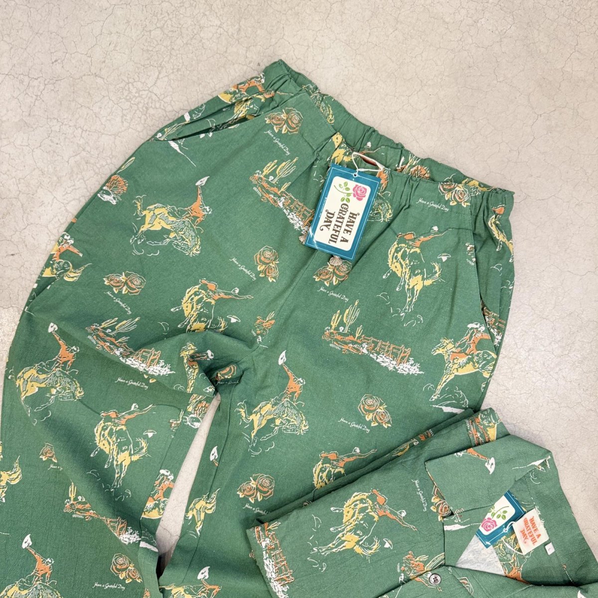 画像7: -HAVE A GRATEFUL DAY- OPEN COLLAR L/S SHIRT & AMPLE EASY PANTS (7)