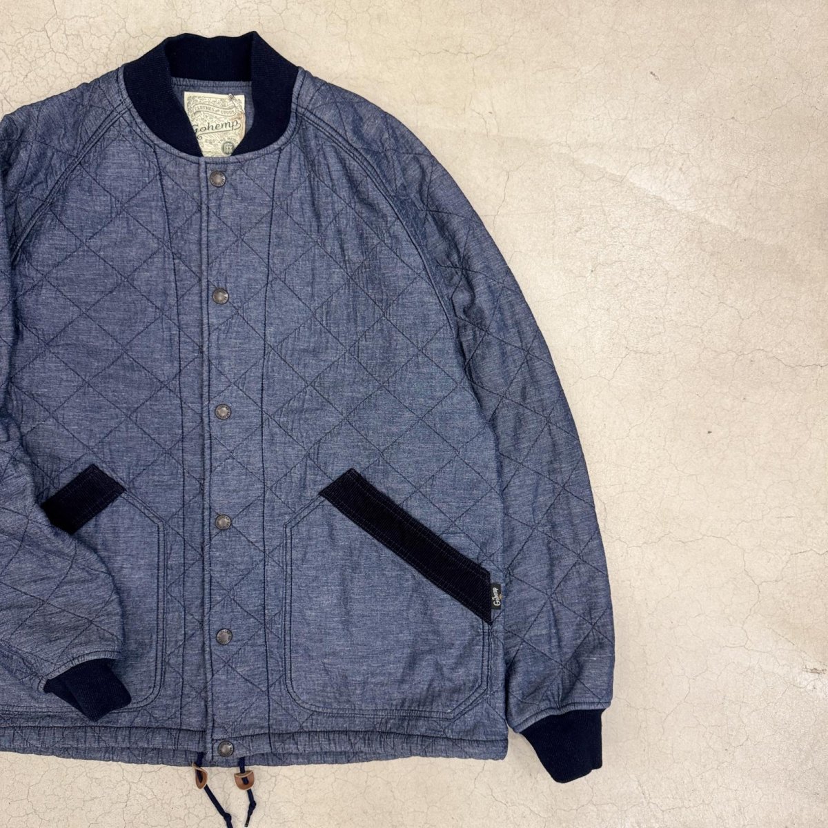 画像1: -GO HEMP- UTILITY QUILT JACKET (1)