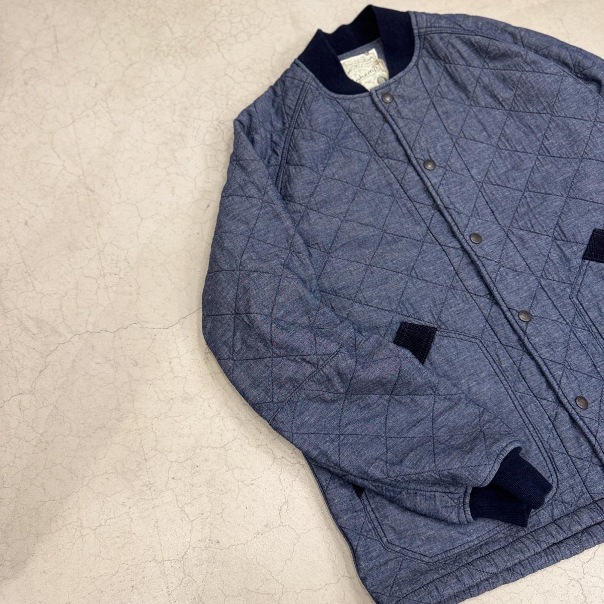 画像4: -GO HEMP- UTILITY QUILT JACKET (4)