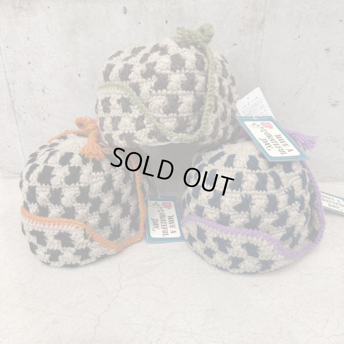 画像3: 【3色展開】-HAVE A GREATFUL DAY- FLIGHT KNIT CAP (3)