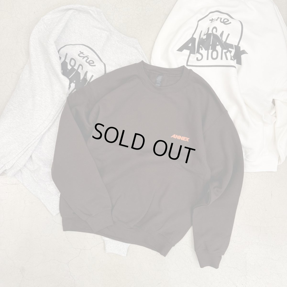 画像11: 【t.L.s Souvenir】the LOCAL STORE ANNEX Reflector LOGO CREW SWEAT (11)