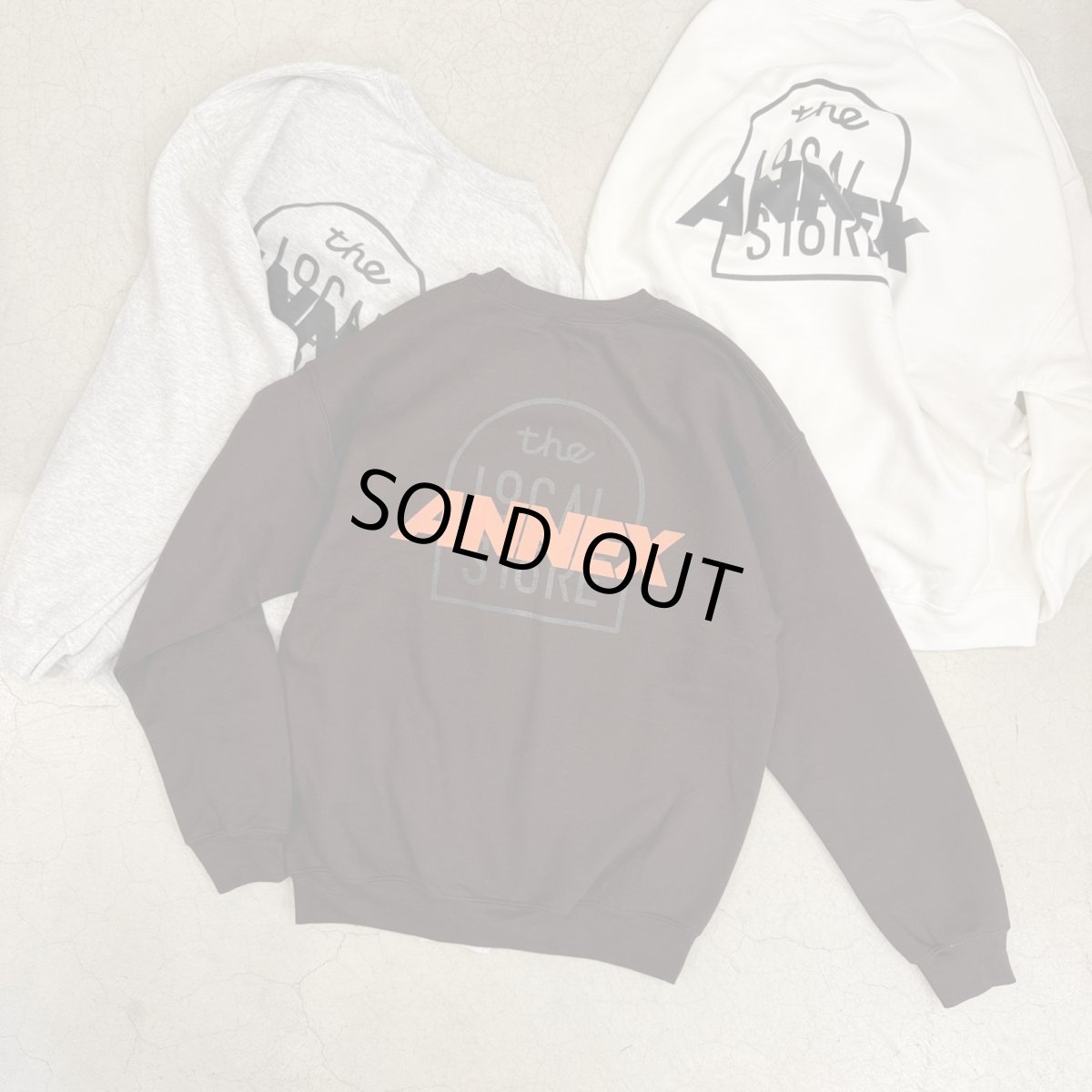 画像10: 【t.L.s Souvenir】the LOCAL STORE ANNEX Reflector LOGO CREW SWEAT (10)