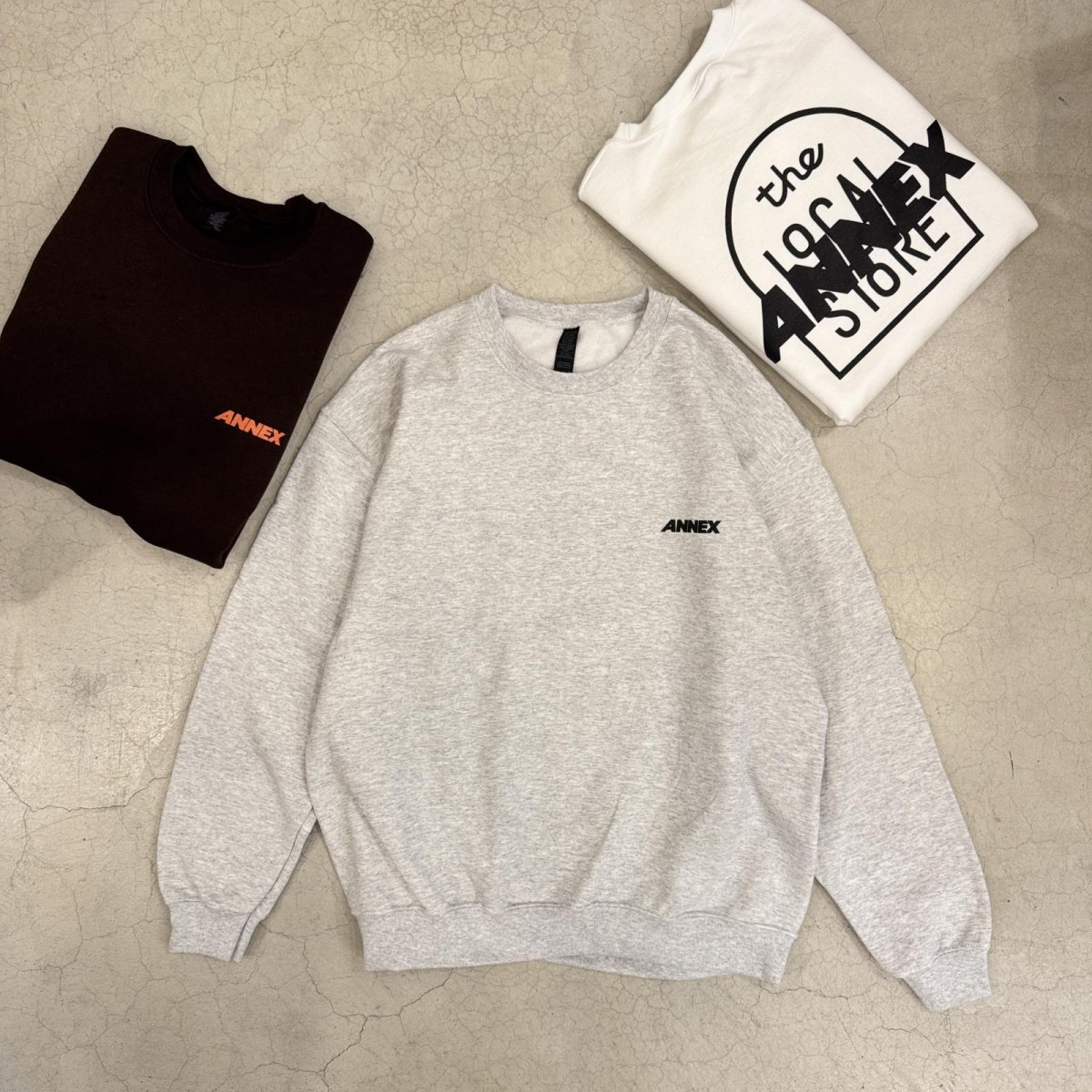 画像8: 【t.L.s Souvenir】the LOCAL STORE ANNEX Reflector LOGO CREW SWEAT (8)