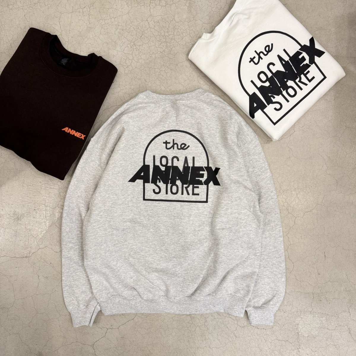 画像6: 【t.L.s Souvenir】the LOCAL STORE ANNEX Reflector LOGO CREW SWEAT (6)