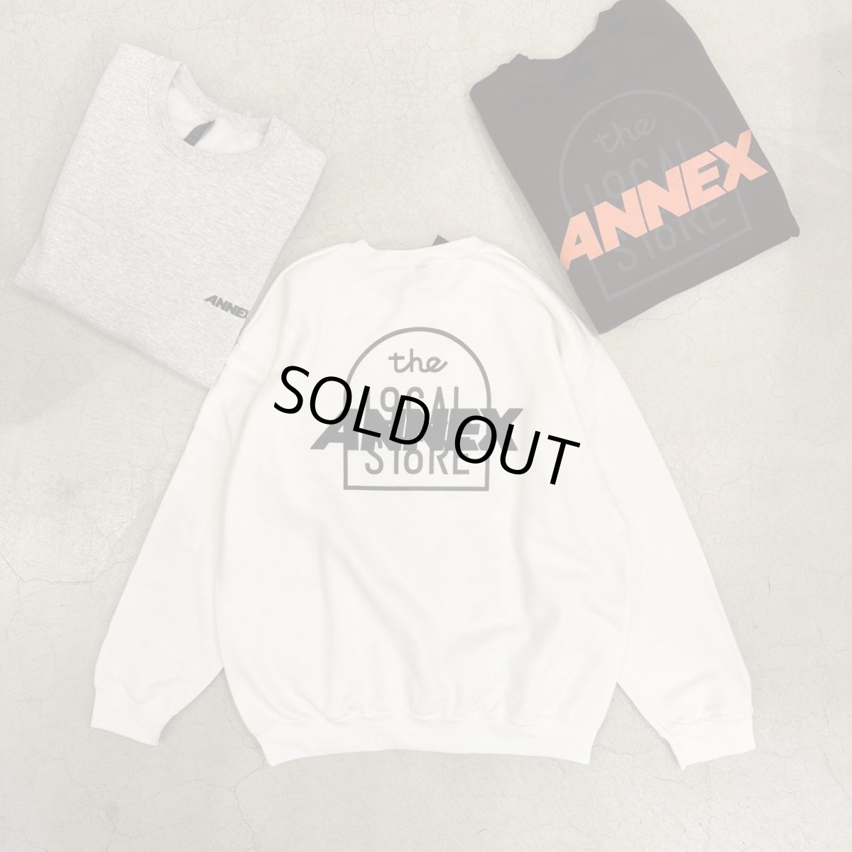 画像1: 【t.L.s Souvenir】the LOCAL STORE ANNEX Reflector LOGO CREW SWEAT (1)