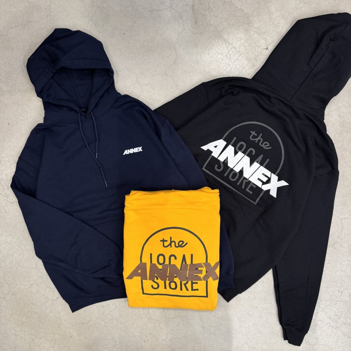 画像1: 【t.L.s Souvenir】the LOCAL STORE ANNEX Reflector LOGO CREW SWEAT PARKA (1)