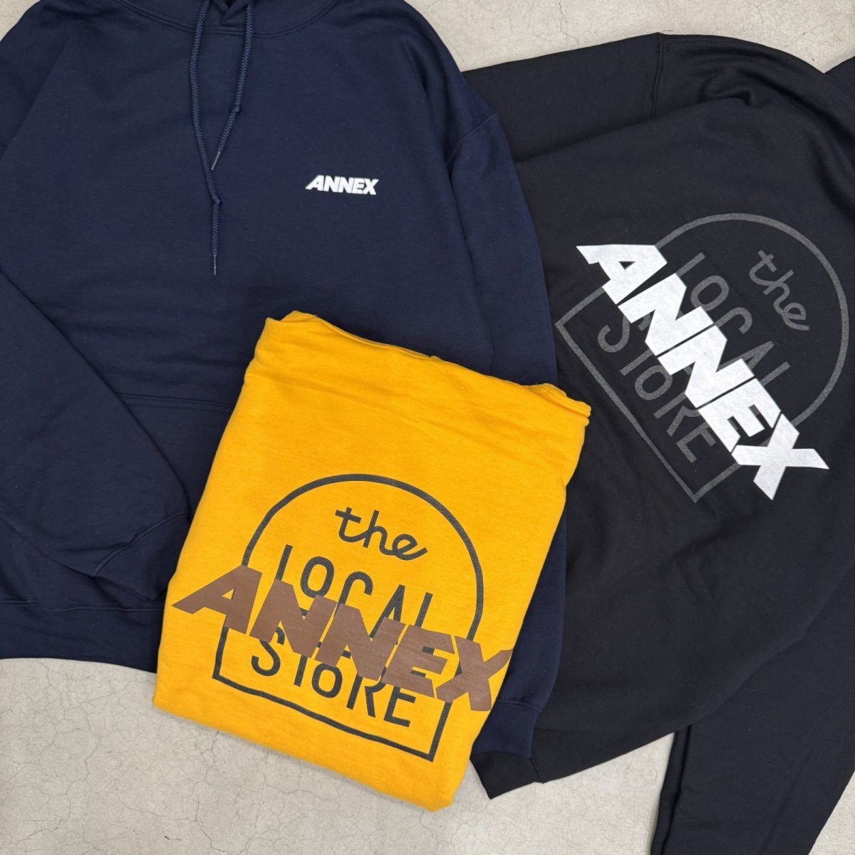 画像2: 【t.L.s Souvenir】the LOCAL STORE ANNEX Reflector LOGO CREW SWEAT PARKA (2)