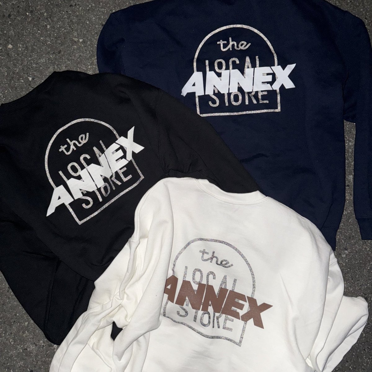 画像3: 【t.L.s Souvenir】the LOCAL STORE ANNEX Reflector LOGO CREW SWEAT (3)