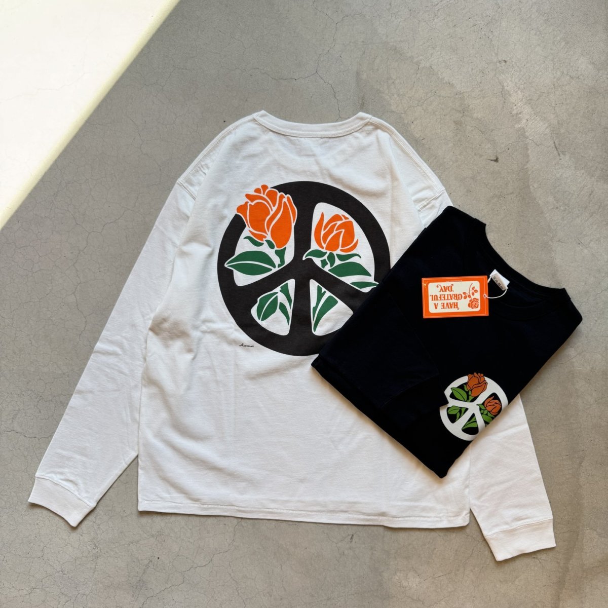 画像2: -HAVE A GRATEFUL DAY- L/S T-SHIRT "BLOOMING PEACE" (2)