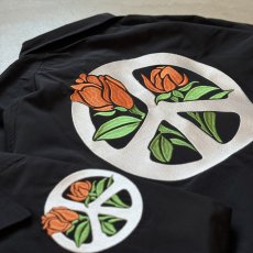 画像6: -HAVE A GRATEFUL DAY- UTILITY SHIRT "BLOOMING PEACE" BLACK (6)