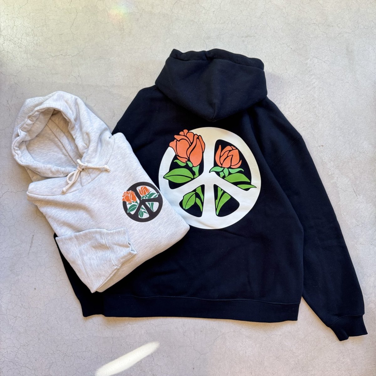 画像7: -HAVE A GRATEFUL DAY- HOODIE SWEATSHIRT "BLOOMING PEACE" (7)