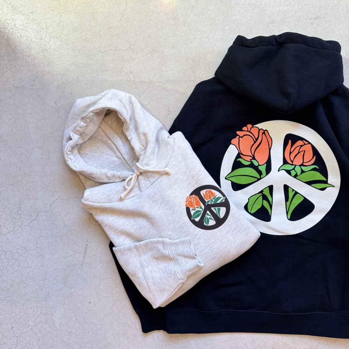 画像6: -HAVE A GRATEFUL DAY- HOODIE SWEATSHIRT "BLOOMING PEACE" (6)