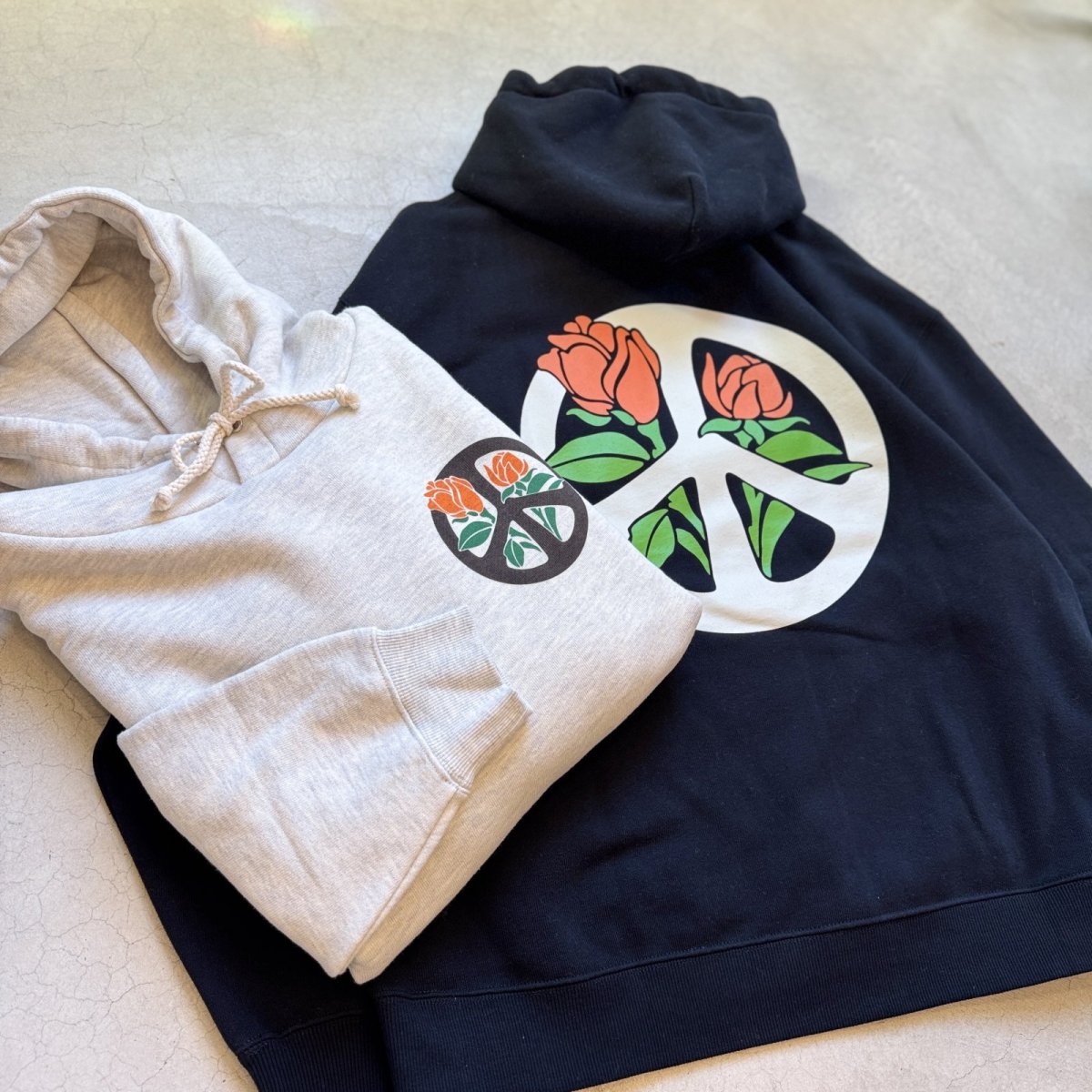 画像5: -HAVE A GRATEFUL DAY- HOODIE SWEATSHIRT "BLOOMING PEACE" (5)