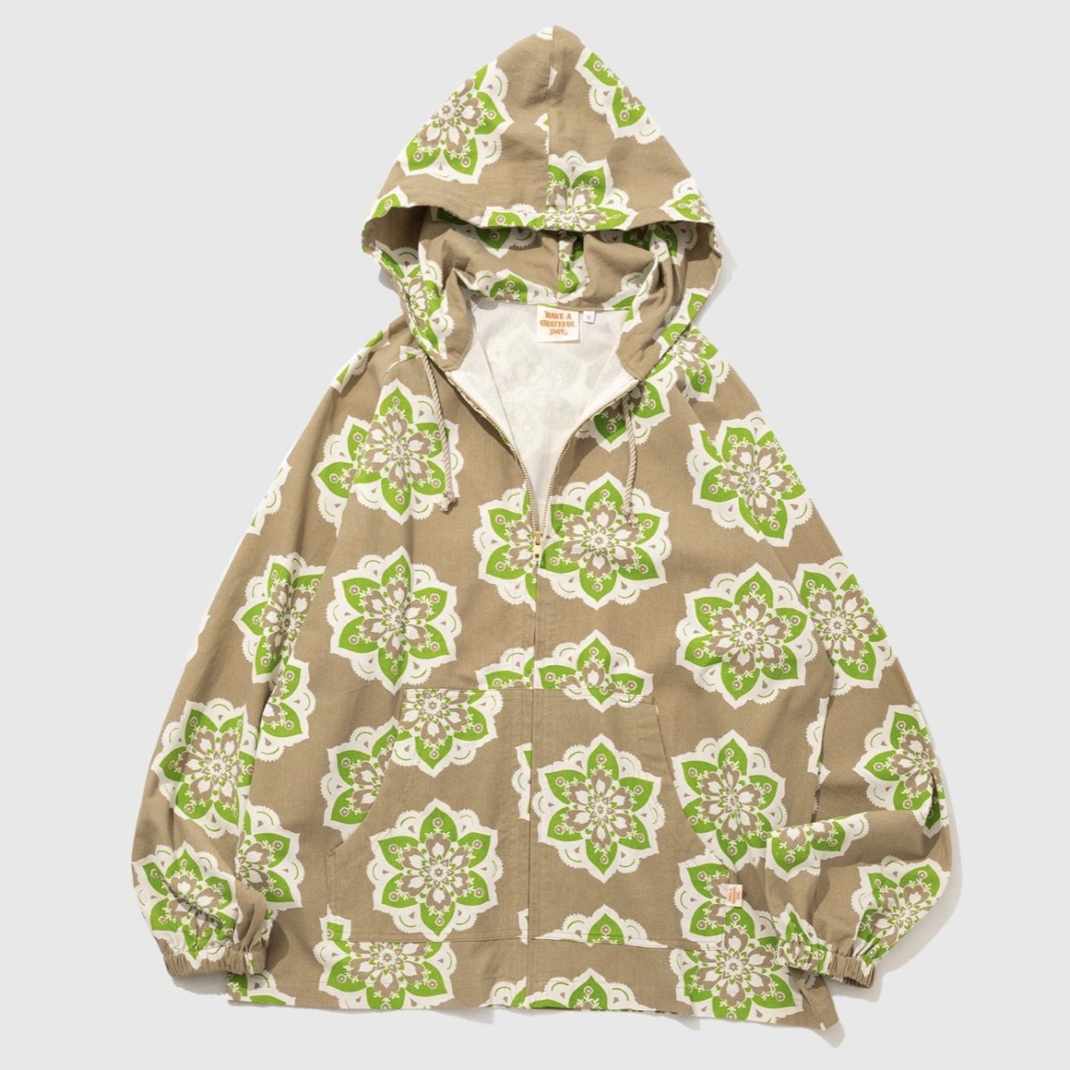 画像9: -HAVE A GRATEFUL DAY- BEACH HOODIE  BLACK & CHOCOLATE (9)