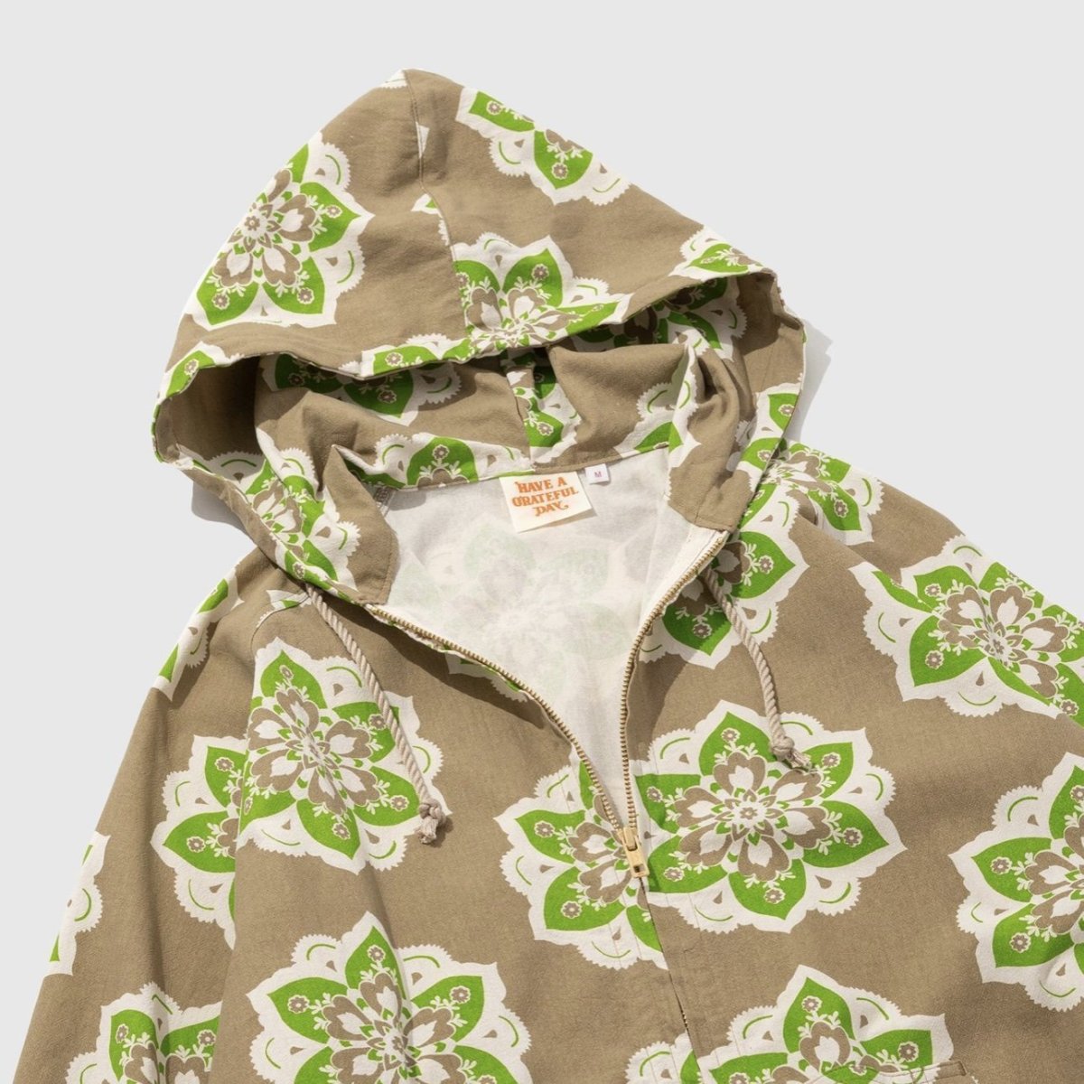 画像5: -HAVE A GRATEFUL DAY- BEACH HOODIE  BLACK & CHOCOLATE (5)