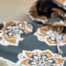 画像12: -HAVE A GRATEFUL DAY- BEACH HOODIE  BLACK & CHOCOLATE (12)