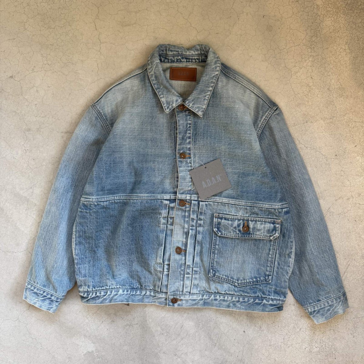 画像4:  "A.D.A.N®︎" DAMAGED SELVEDGE TRUCKER JACKET (4)