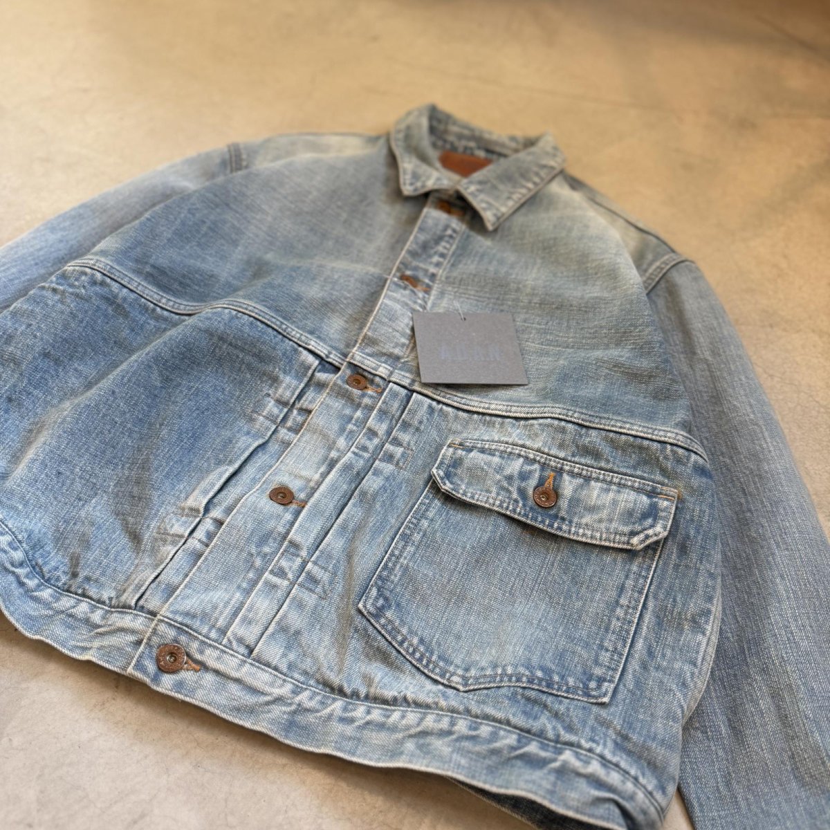 画像5:  "A.D.A.N®︎" DAMAGED SELVEDGE TRUCKER JACKET (5)