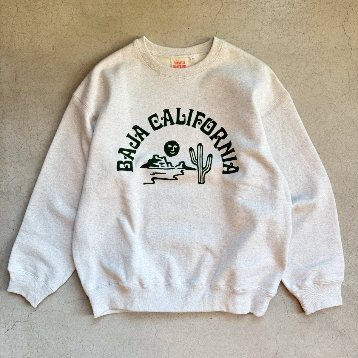画像7: -HAVE A GRATEFUL DAY- SWEAT SHIRTS "BAJA CAL" NATURAL GRAY (7)