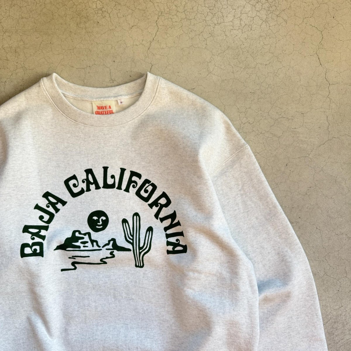 画像8: -HAVE A GRATEFUL DAY- SWEAT SHIRTS "BAJA CAL" NATURAL GRAY (8)