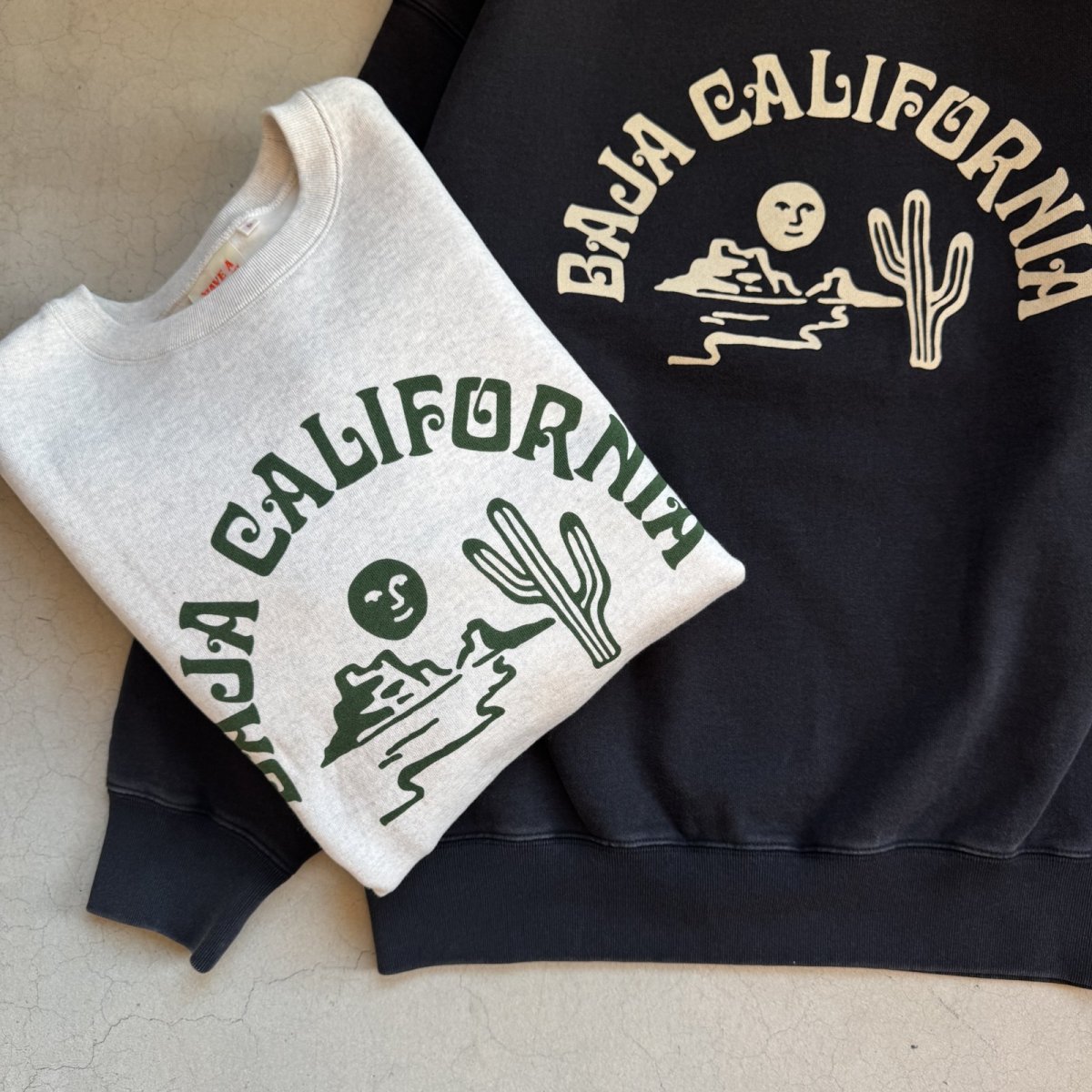 画像3: -HAVE A GRATEFUL DAY- SWEAT SHIRTS "BAJA CAL" VINTAGE BLACK (3)