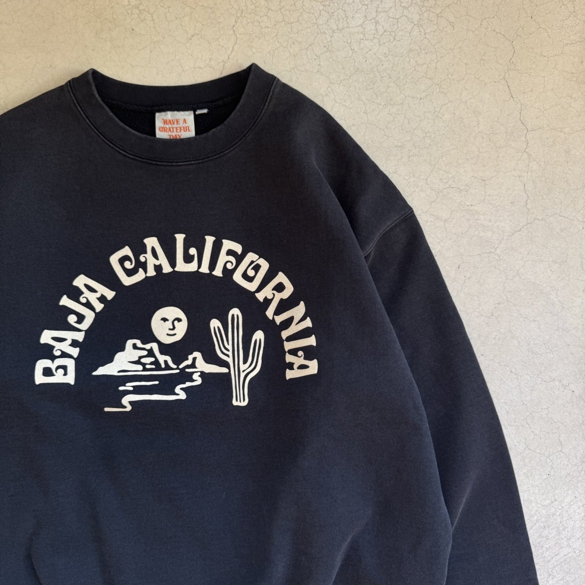 画像6: -HAVE A GRATEFUL DAY- SWEAT SHIRTS "BAJA CAL" VINTAGE BLACK (6)